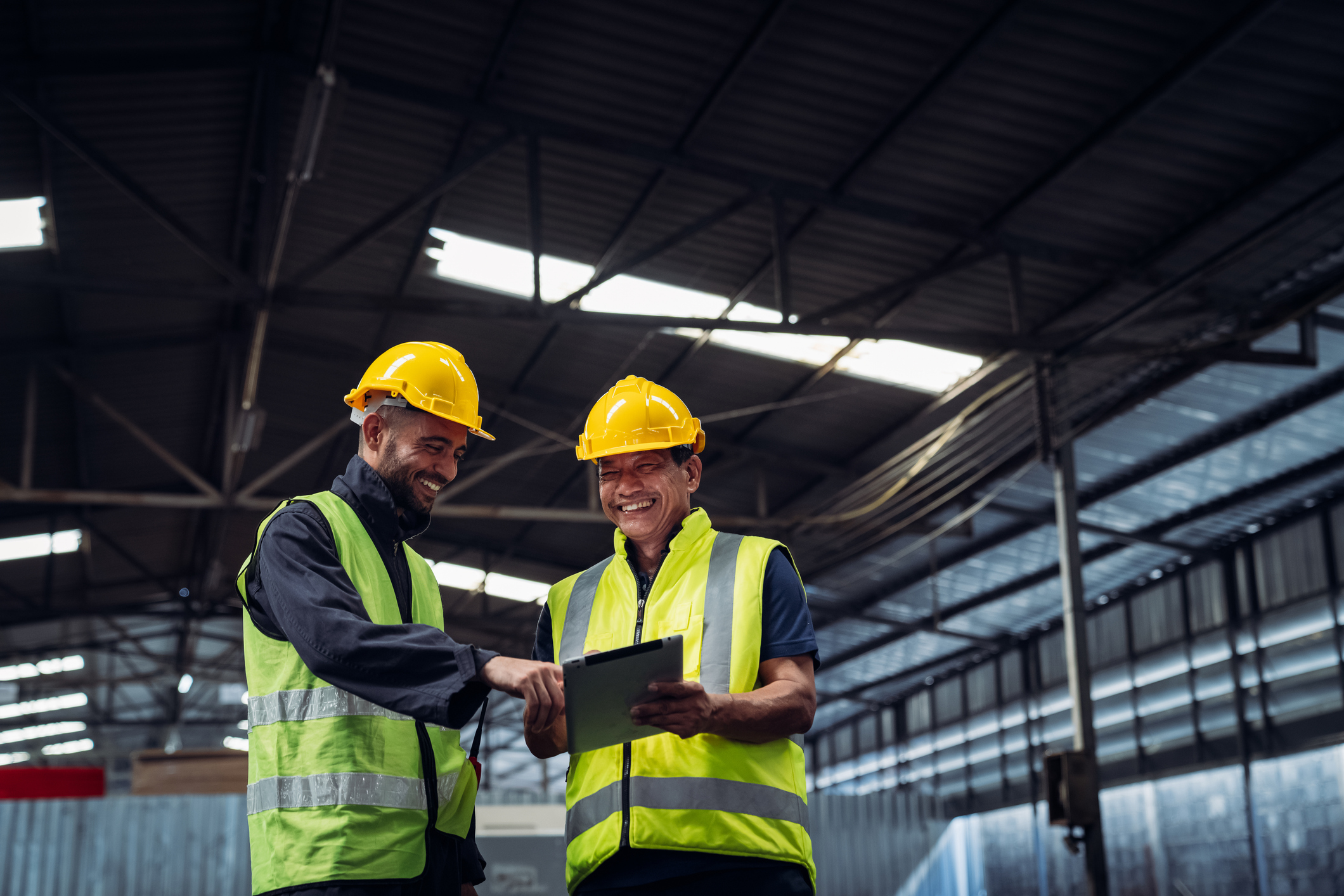 Mechanical technicians are maintaining the engine. Engineer checking Material or Machine on Plant. Workers Factory check up machine at factory site.