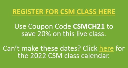 Seats are Filling Up! Take Advantage of the Final CSM for 2021!